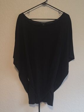 White House Black Market Black Bat Winged Knit Sweater XL